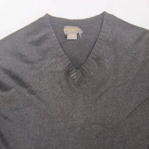 Banana Republic 100% Men's Black V-Neck Sweater